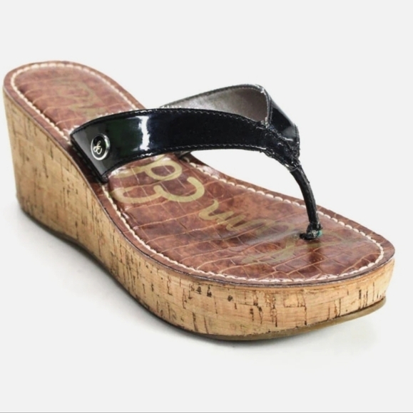 Sam Edelman Womens Romy Cork Wedge Sandals shoes sz 10M - Picture 1 of 12